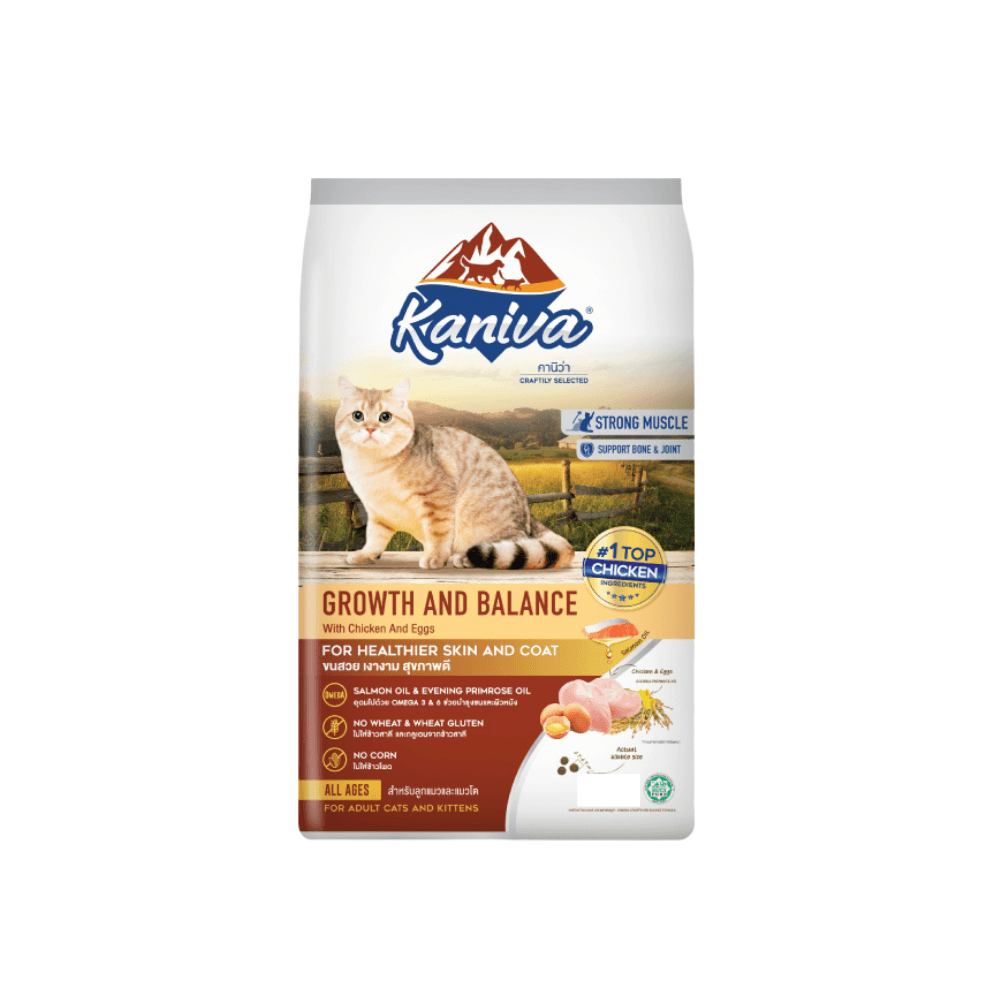 Kaniva Growth & Balance Cat Food-Chicken, Egg & Rice for All Ages 2.8kg
