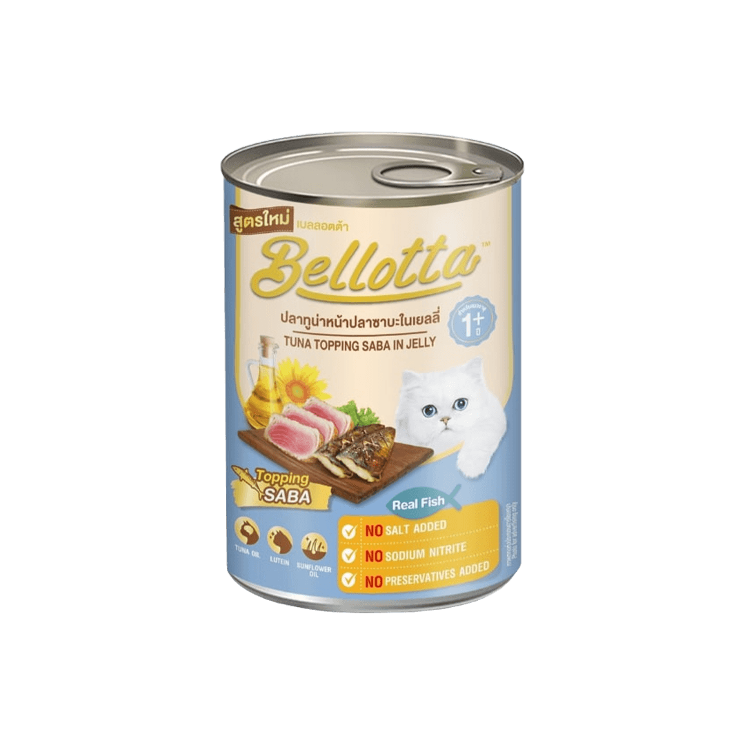 Bellotta Can Real Tuna Topping Saba in Jelly 400gm