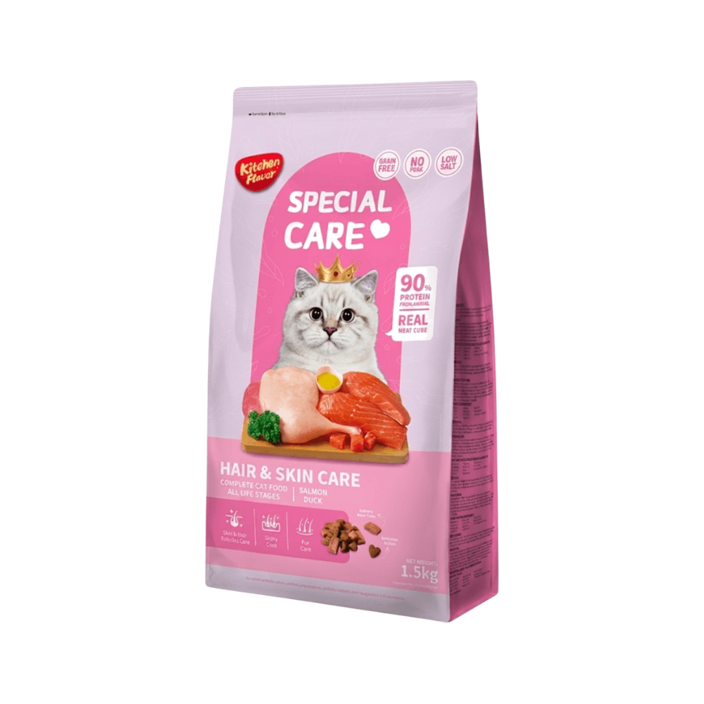 Kitchen Flavor Special Care Hair & Skin Care Complete Cat Food for All Life Stage 1.5kg