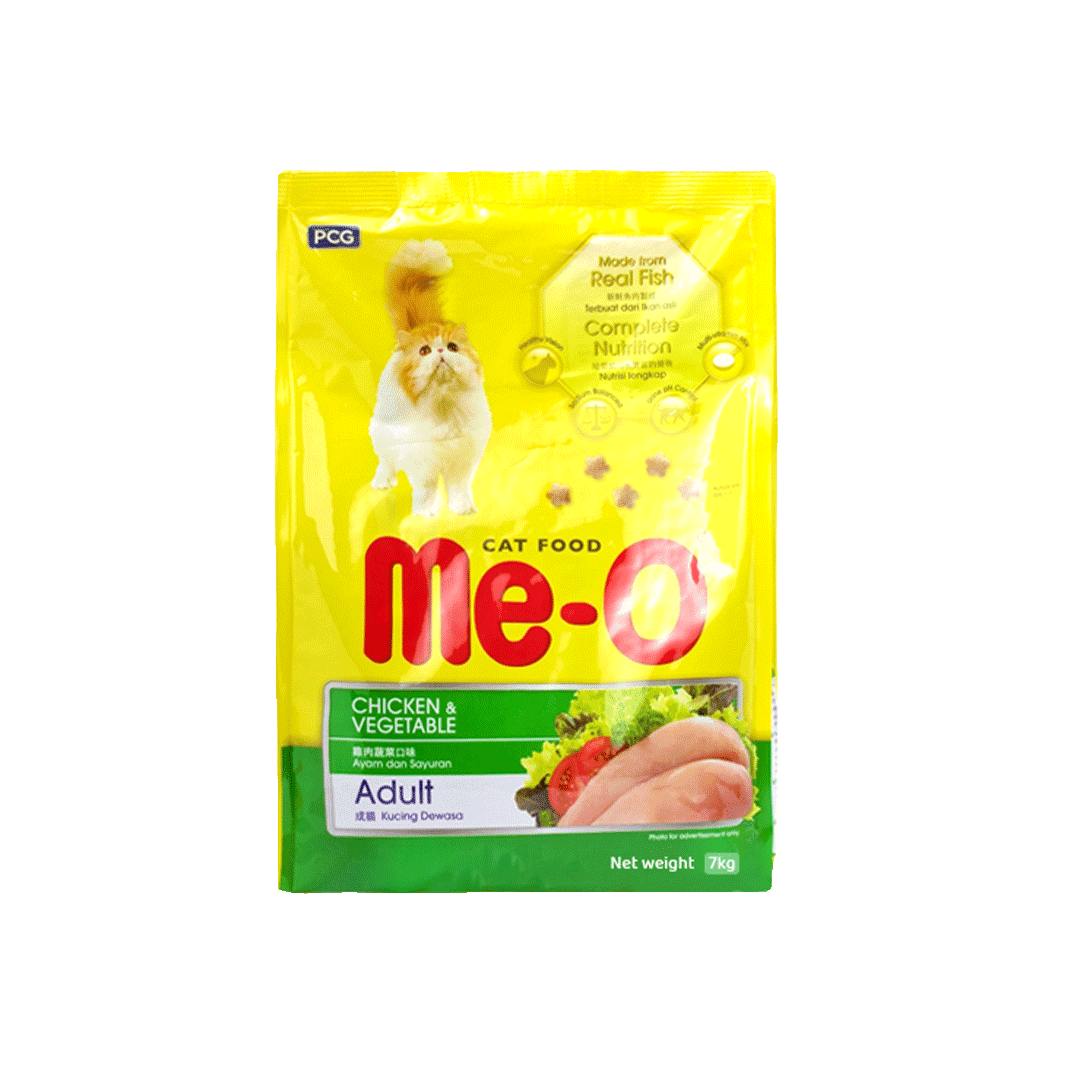 Me-O Adult Cat Food Chicken & Vegetable 7kg