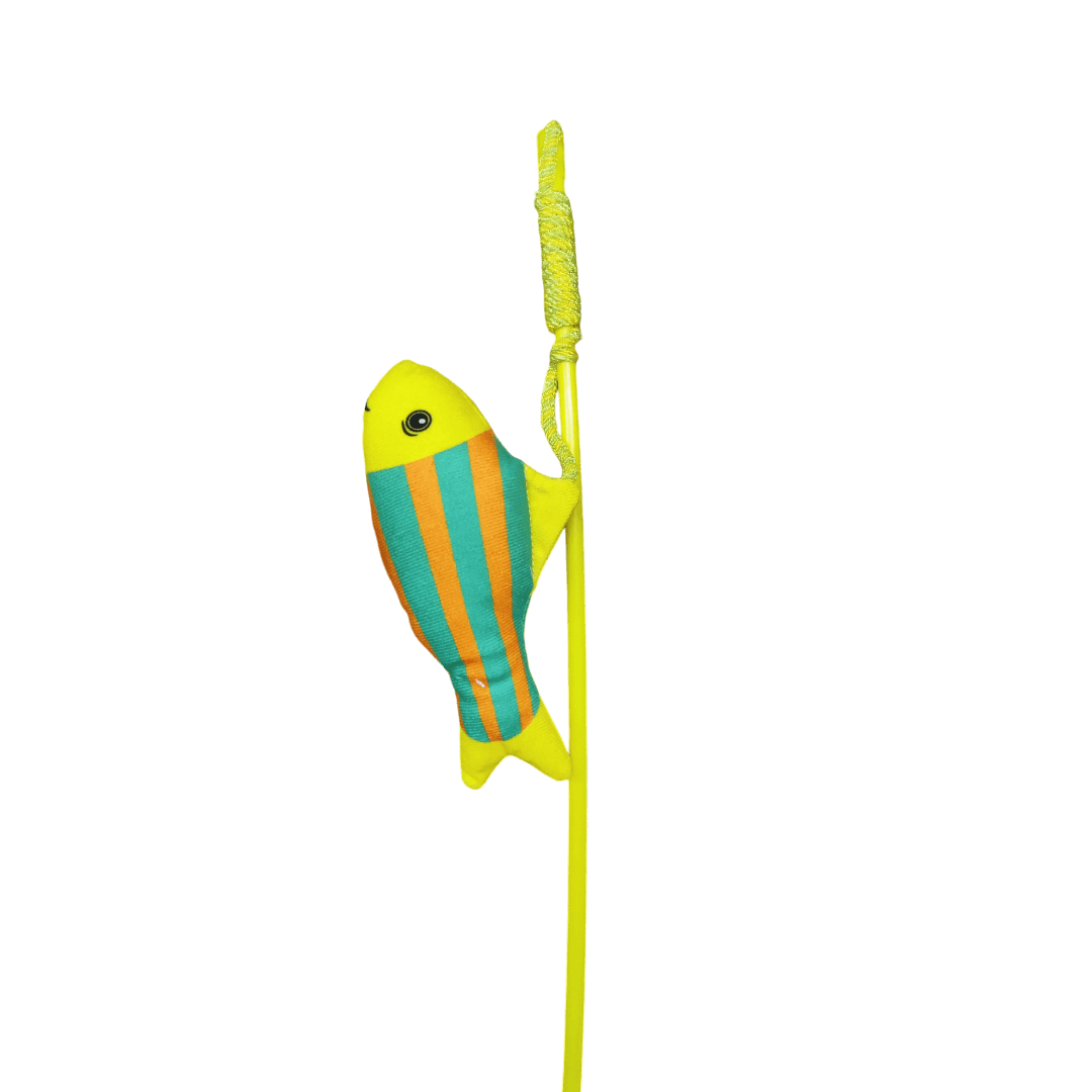 Fish Teaser Toy with Bell