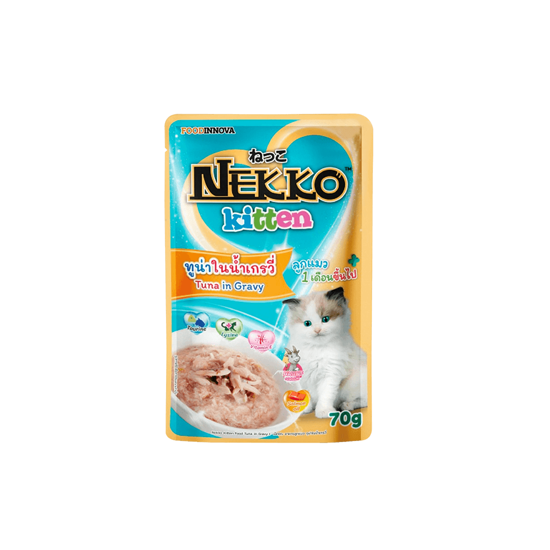 Nekko Kitten Pouch Tuna in Gravy 70g