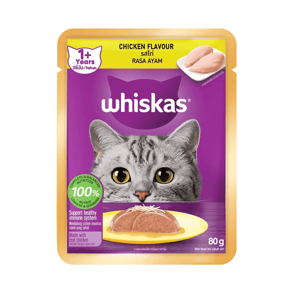 Whiskas Pouch Adult Chicken 80g