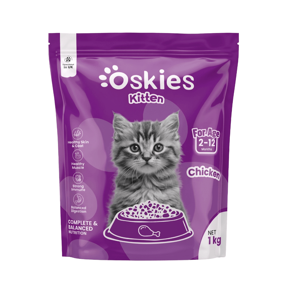 Oskies Kitten Cat Food Chicken 1kg
