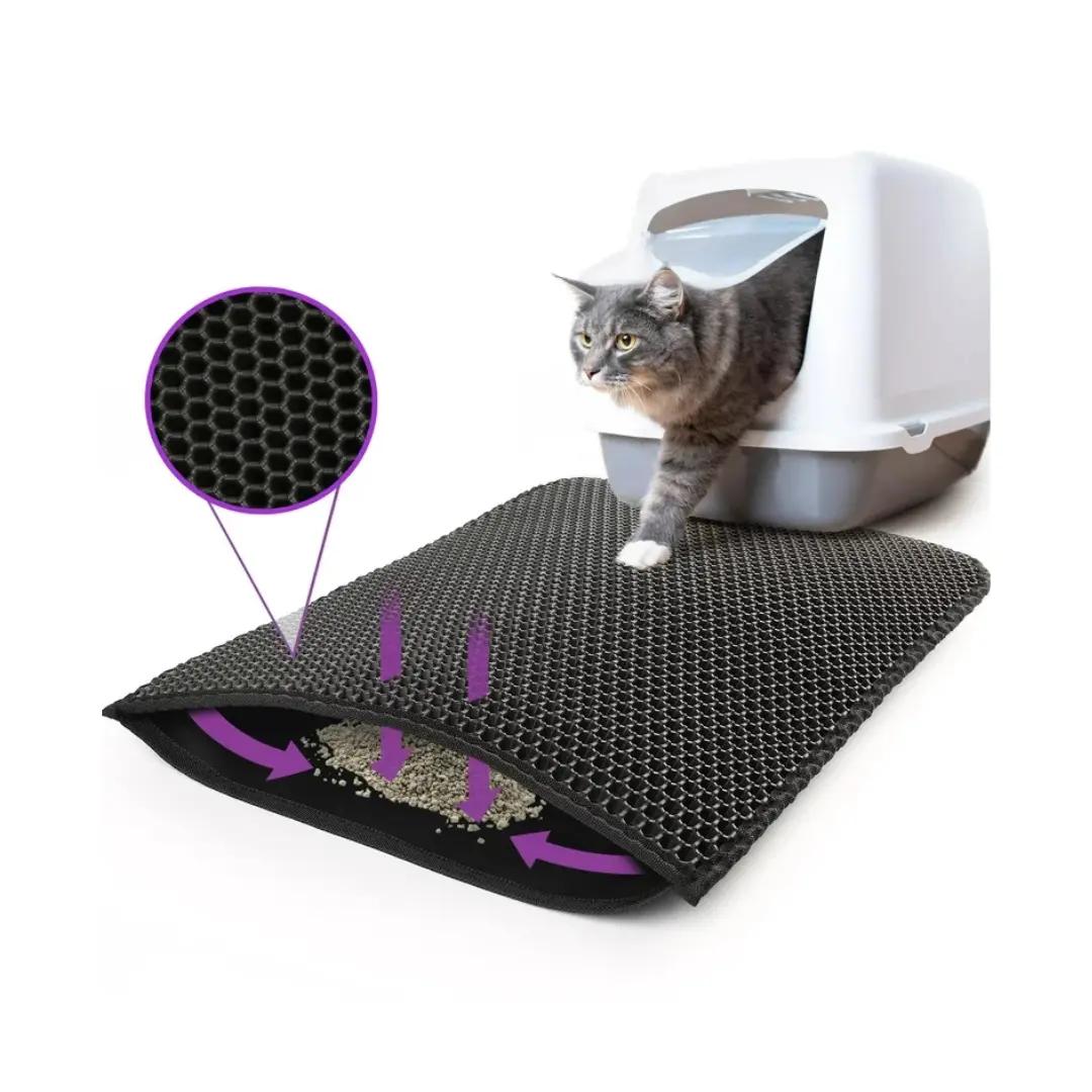 Double Layer Waterproof Premium Nonslip Pet Litter Mat Pad