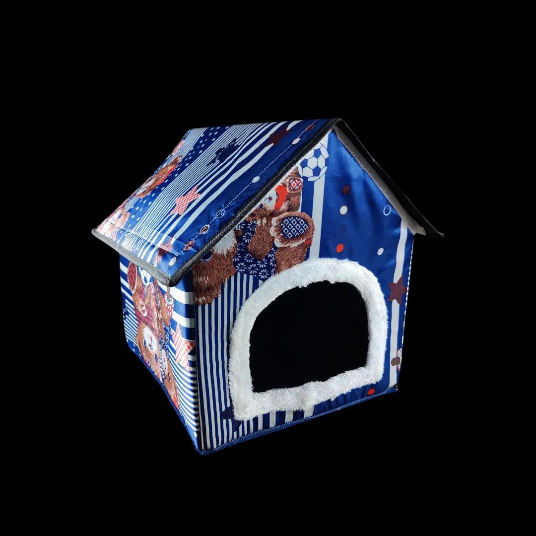 Large Foldable Soft Square Shape Pet Cat House