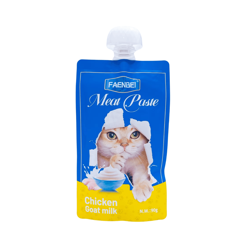 Faenbei Meat Paste Nozzle Pouch Chicken & Goat Milk 90g