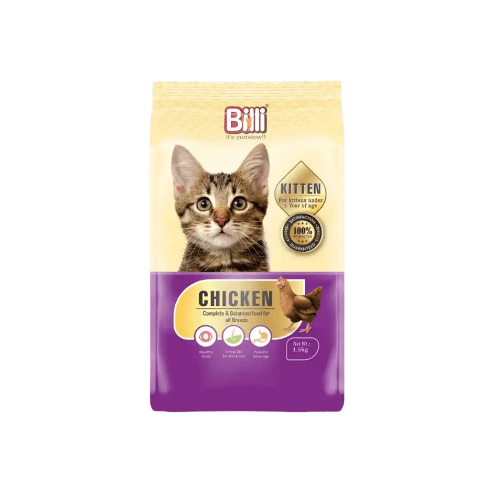 Billi Kitten Dry Cat Food Real Chicken 3kg