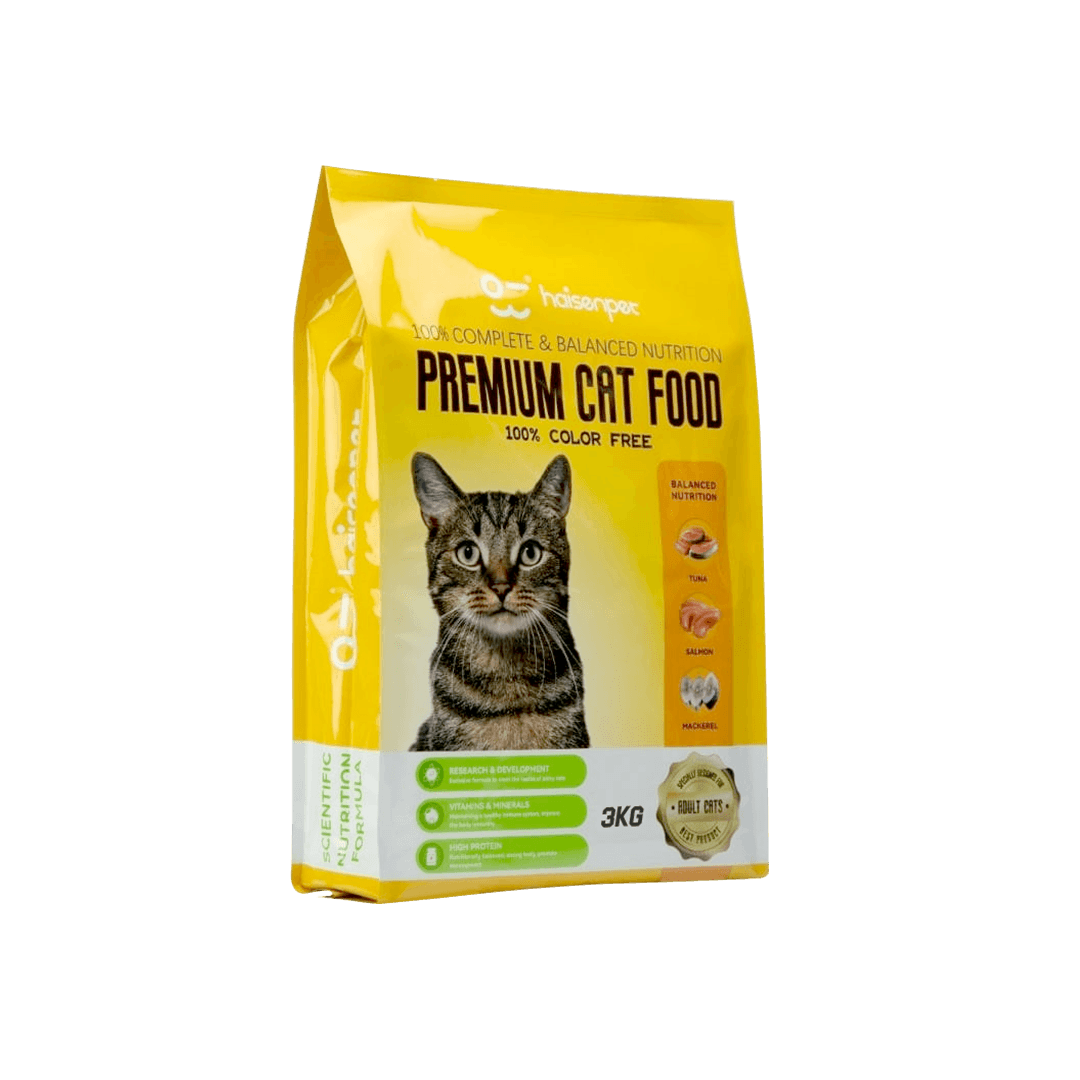 Haisenpet Premium Adult Cat Food Tuna, Salmon & Mackerel 3kg