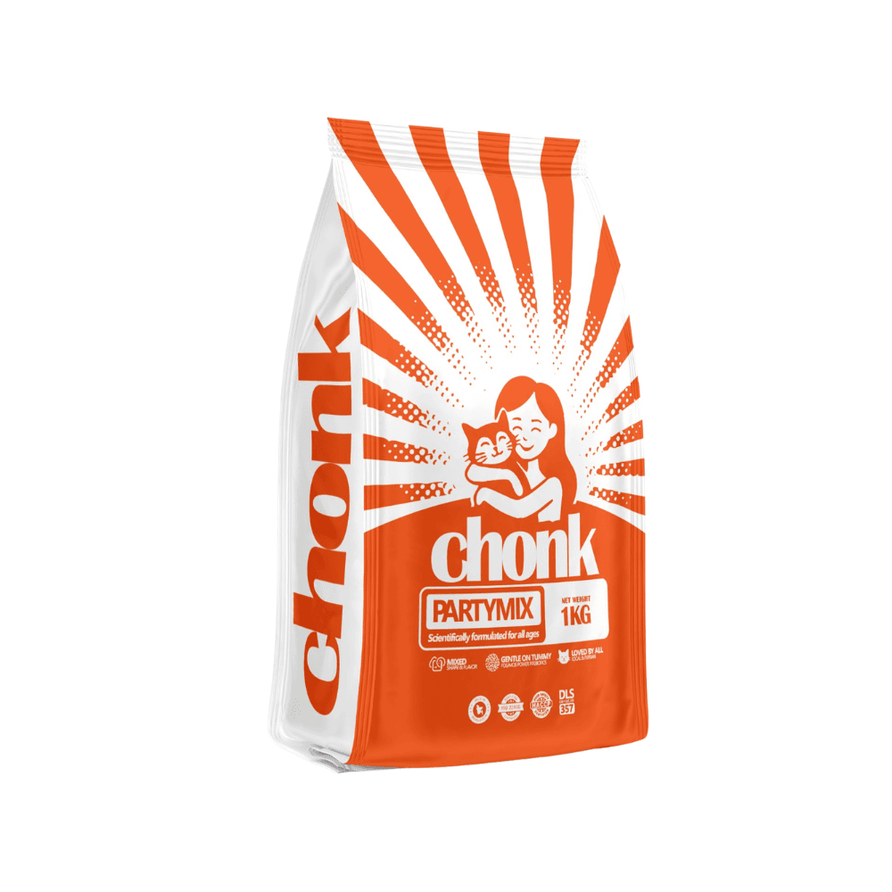 Chonk Cat Food Partymix 1kg for All Ages