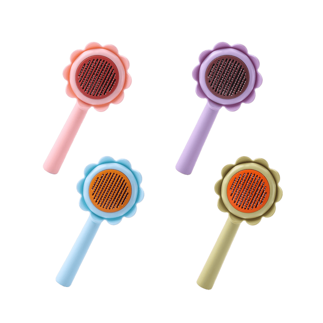 Grooming Brush Sunflower Design