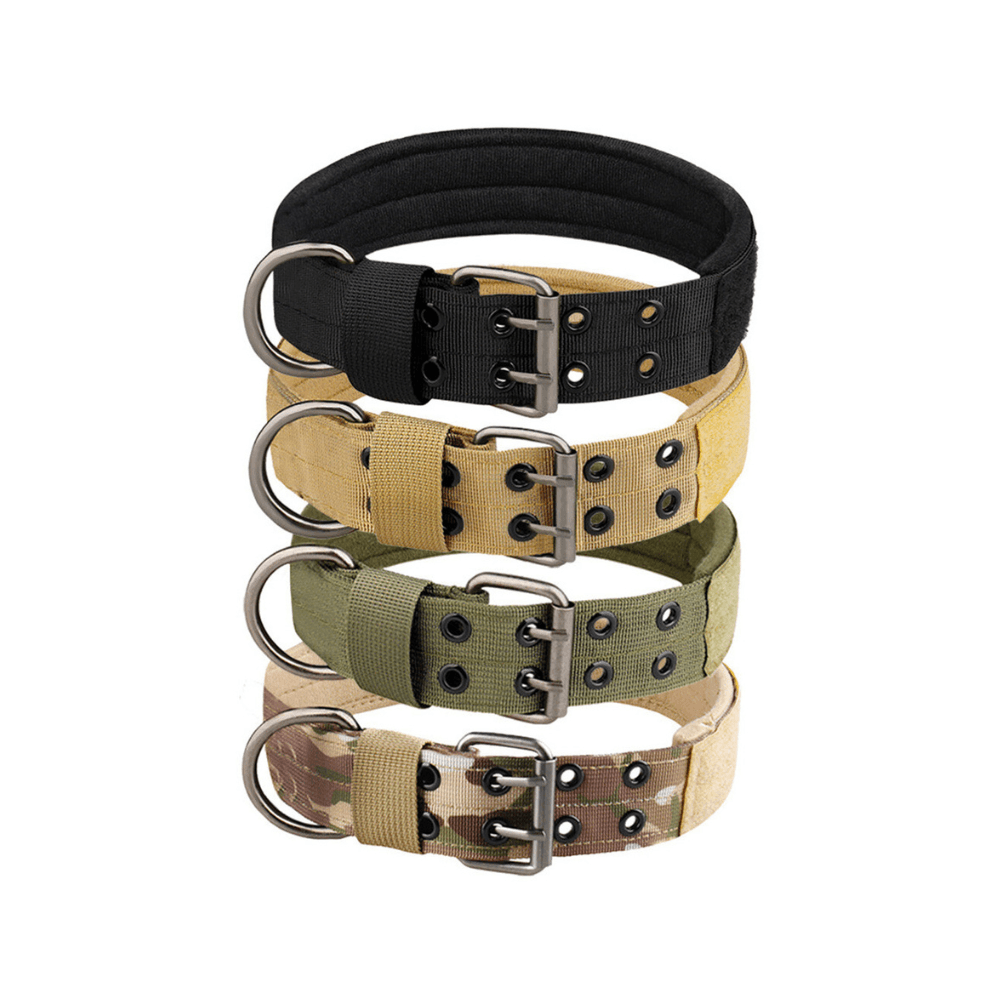 Medium Size Heavy-Duty Nylon Tactical Dog Collar Belt