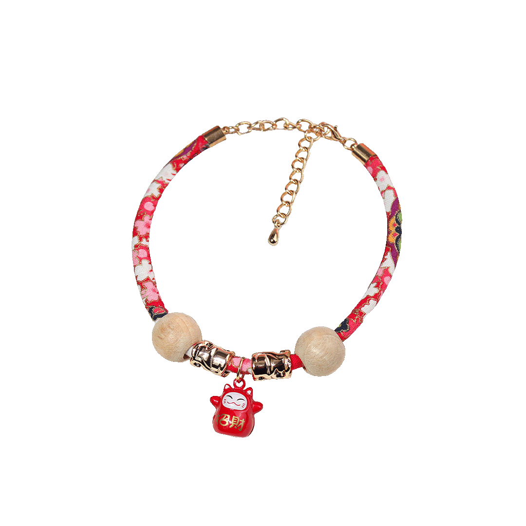 European Style Printed Collar Belt with Bell