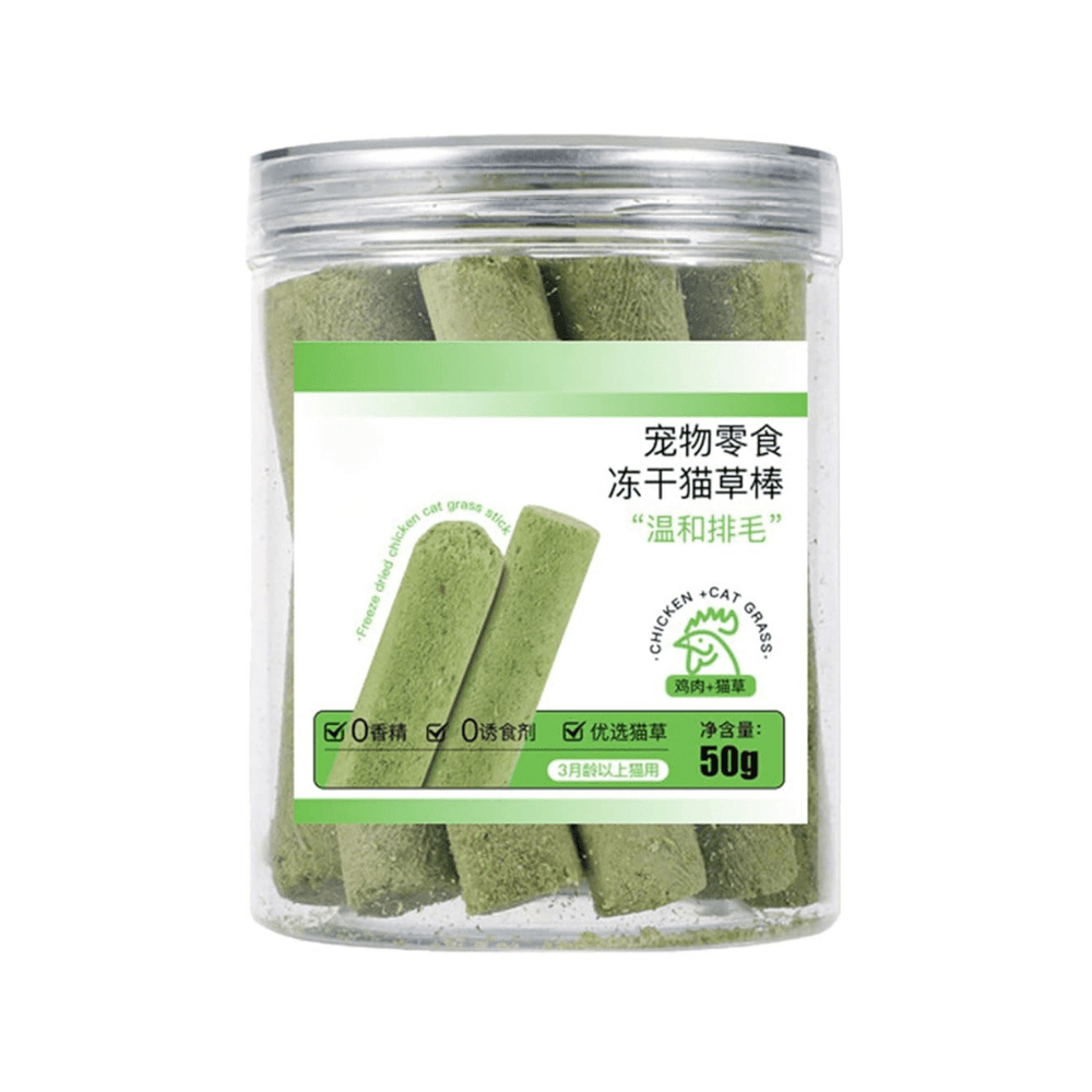 Cat Grass Teething Stick Box Chicken Flavour (10 Pieces)