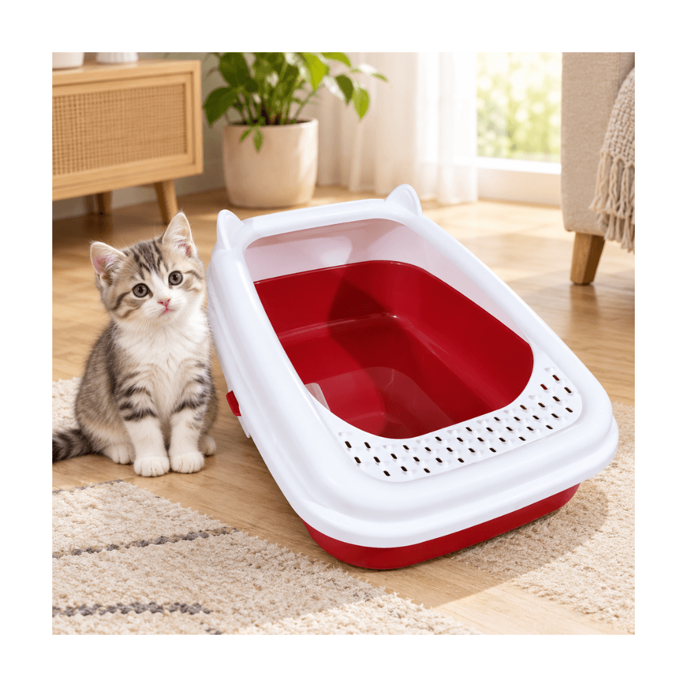 Large Portable Premium Litter Box with Scoop