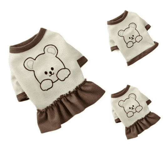 Sophisticated Cartoon Wool Pet Dress T-shirt