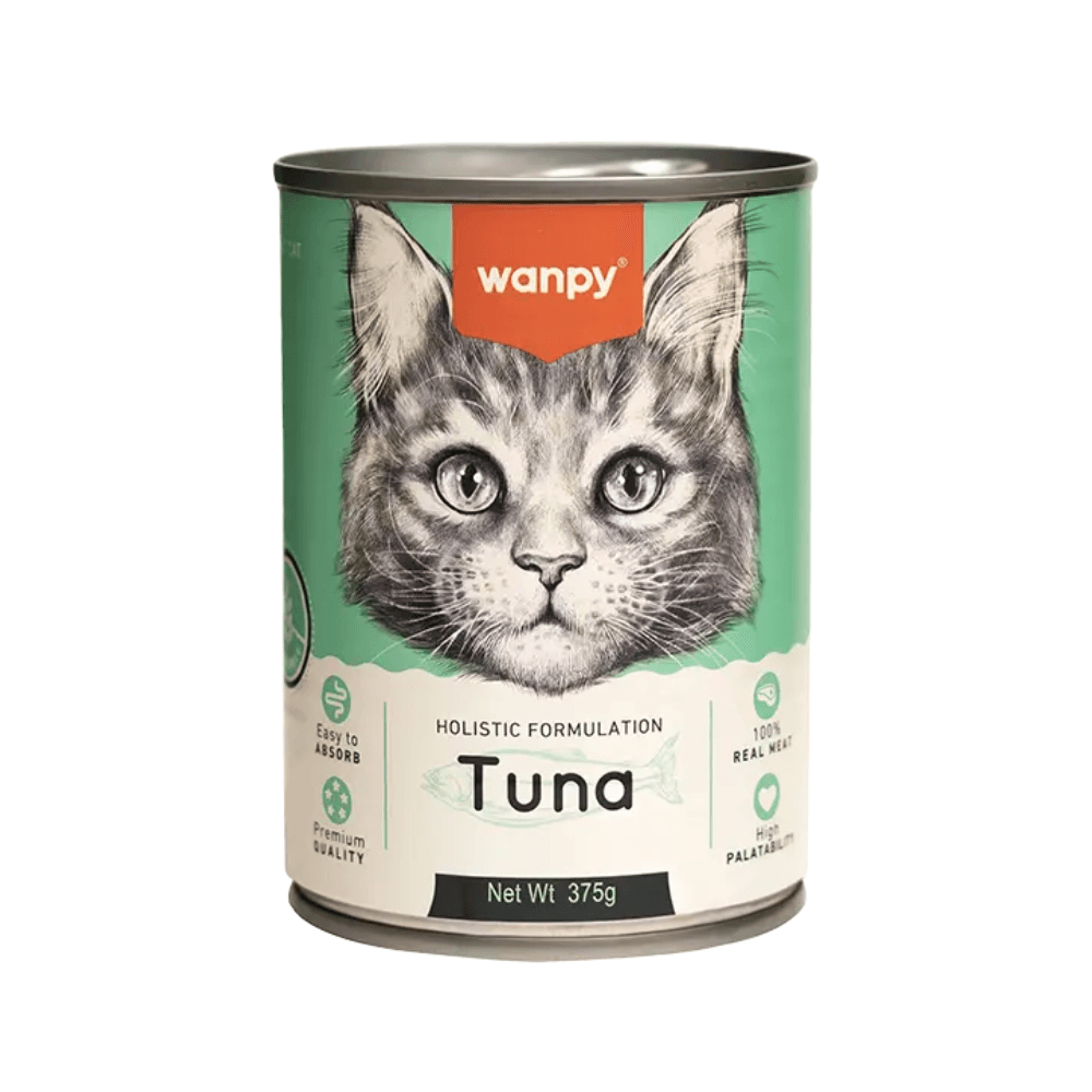Wanpy Holistic Formulation Adult Cat Can Food Tuna 375gm