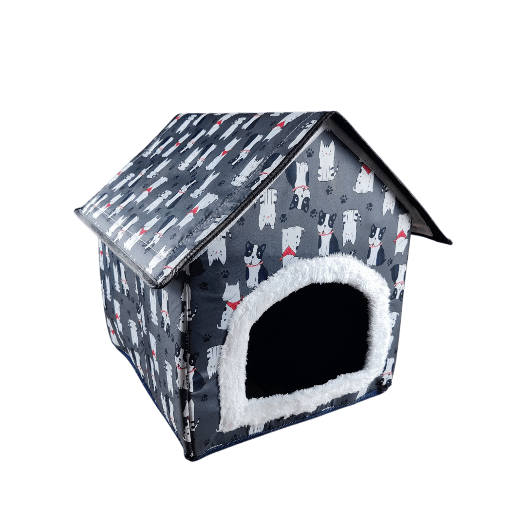 Medium Foldable Soft Square Shape Pet Cat House