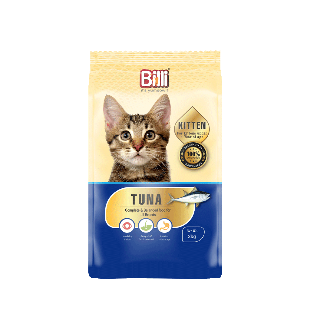 Billi Kitten Dry Cat Food Real Tuna 3kg