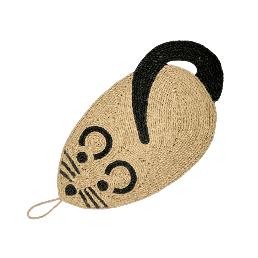 Premium Sisal Cat Scratcher Mat Large Mouse Shape