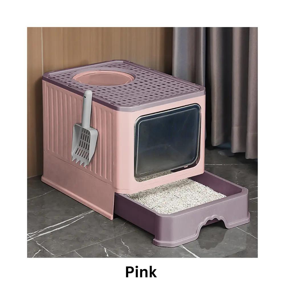 Fully Closed Multifunctional Exclusive Slider Litter Box for Fresh Home Environment