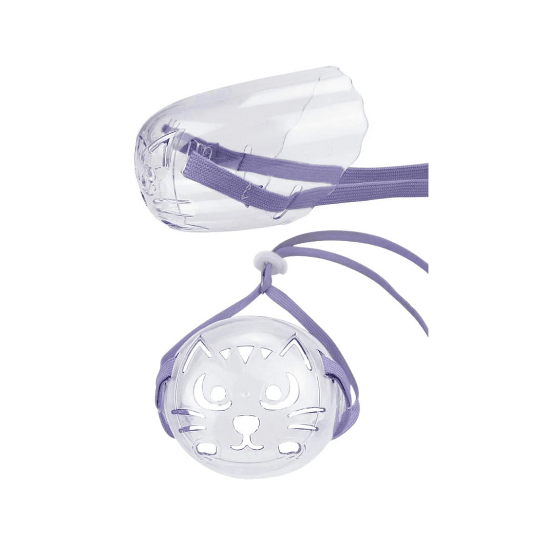 Premium Breathable Anti Bite Plastic Cat Muzzle Large