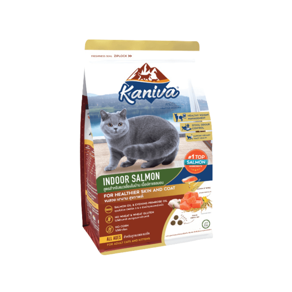 Kaniva INDOOR SALMON, Turkey & Rice Cat Food 2.8kg for All Ages