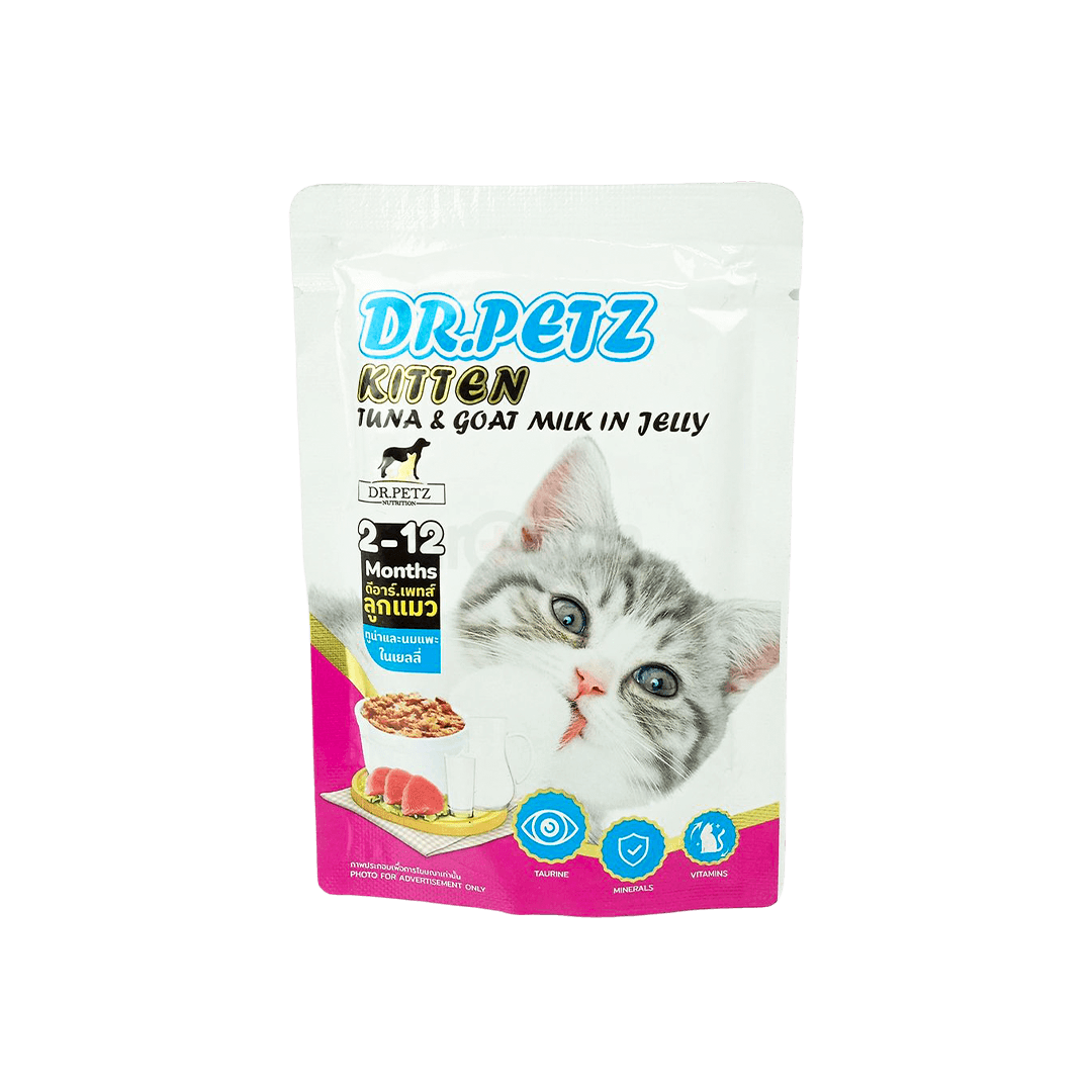 Dr. Petz Kitten Cat Pouch Tuna & Goat Milk in Jelly 70g