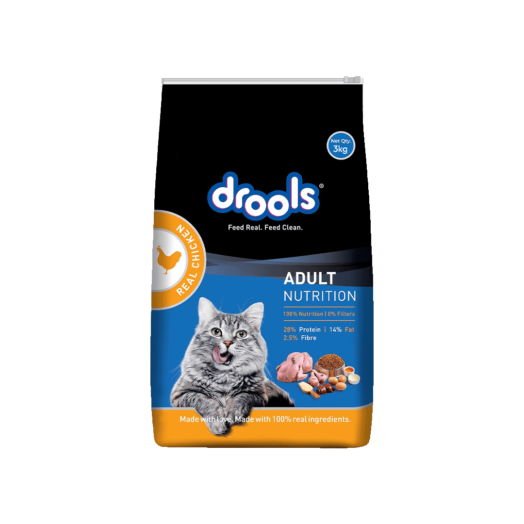 Drools Adult Cat Food Real Chicken 3kg