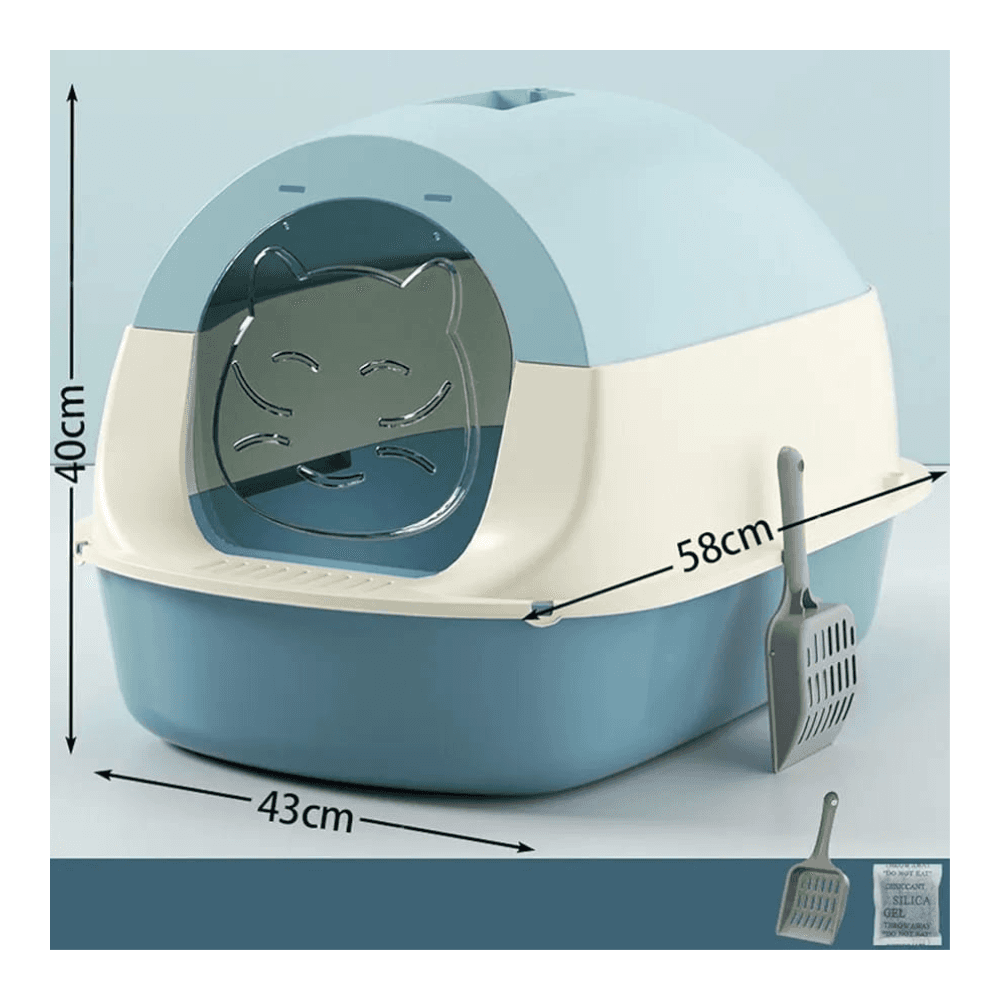 Premium Fully Enclosed Cat Litter Box with Scoop
