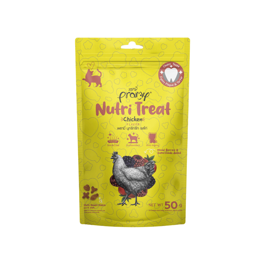 Pramy Nutri Dry Cat Treat Chicken 50g