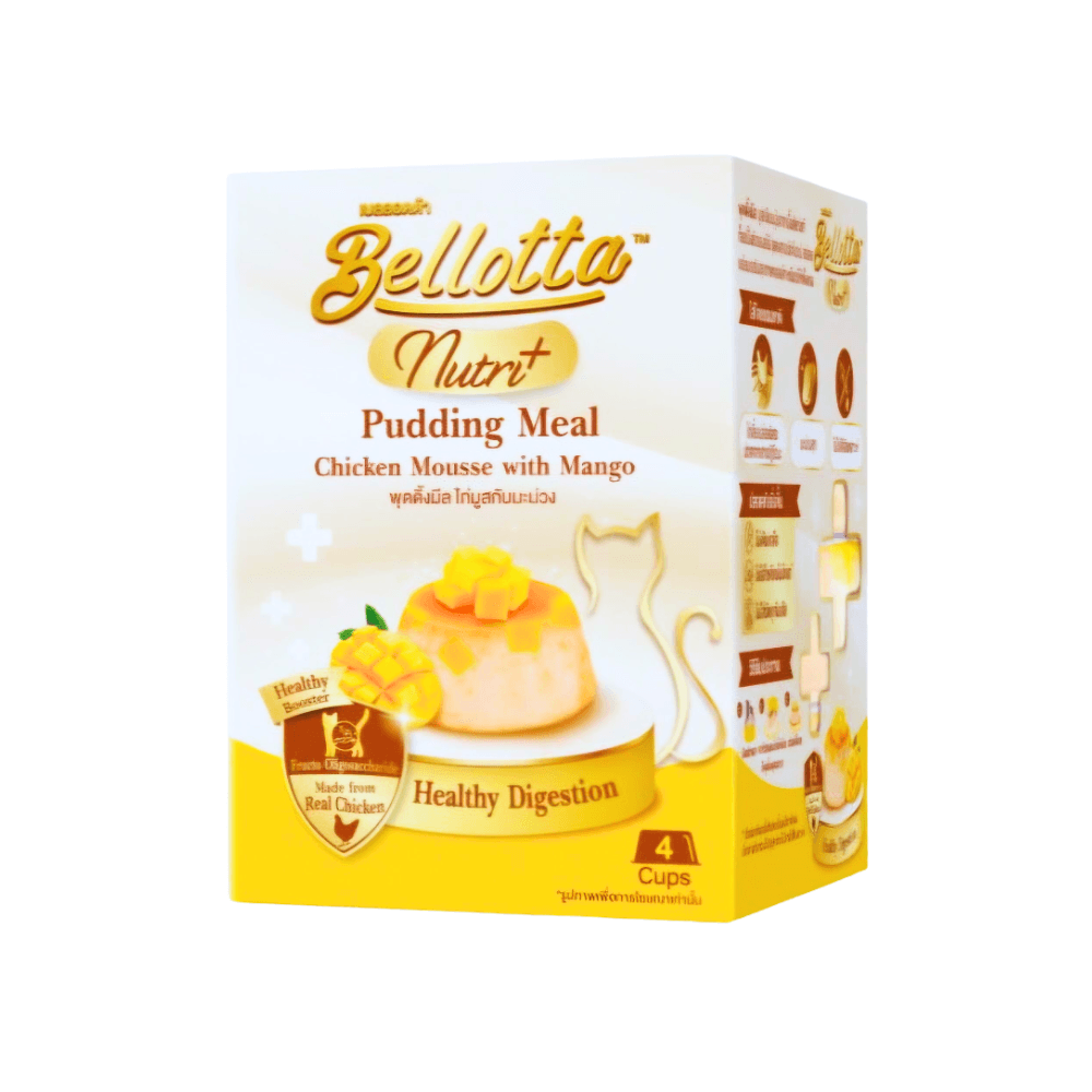 Bellotta Nutri Plus Pudding Meal Healthy Digestion Chicken Mousse with Mango 4Γ25gm