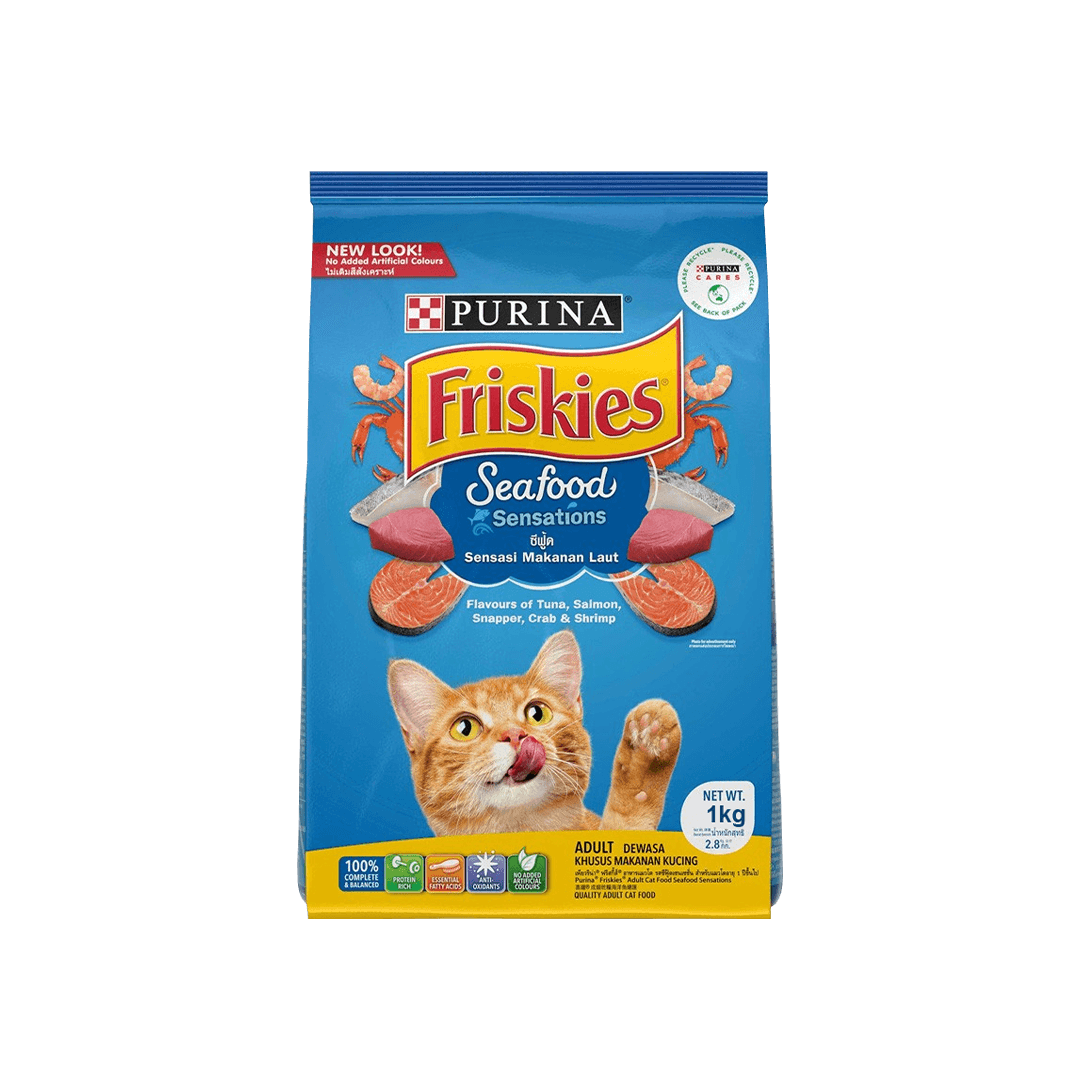 Purina Friskies Adult Cat Food Seafood Sensation 1kg