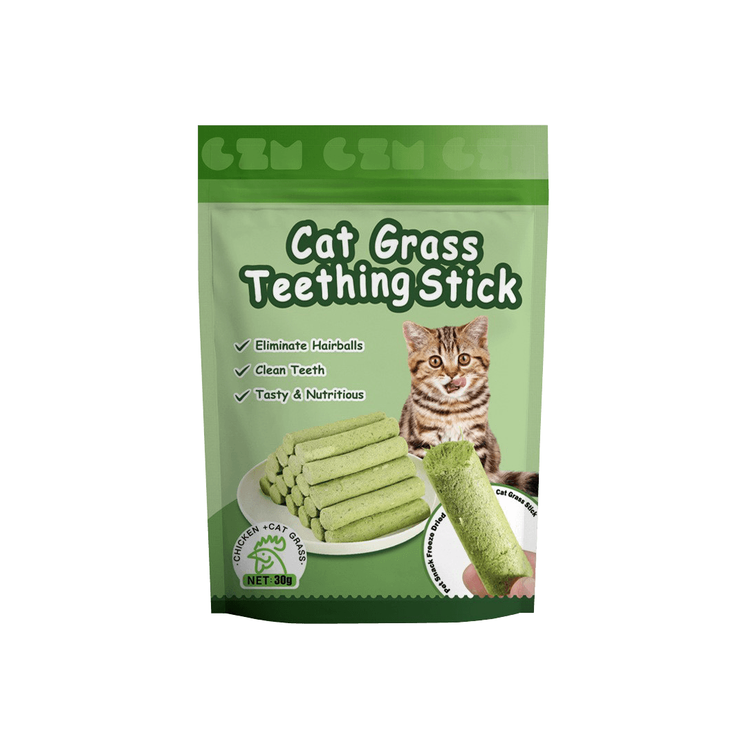 Cat Grass Teething Stick Chicken Flavour (6 Pieces Set)