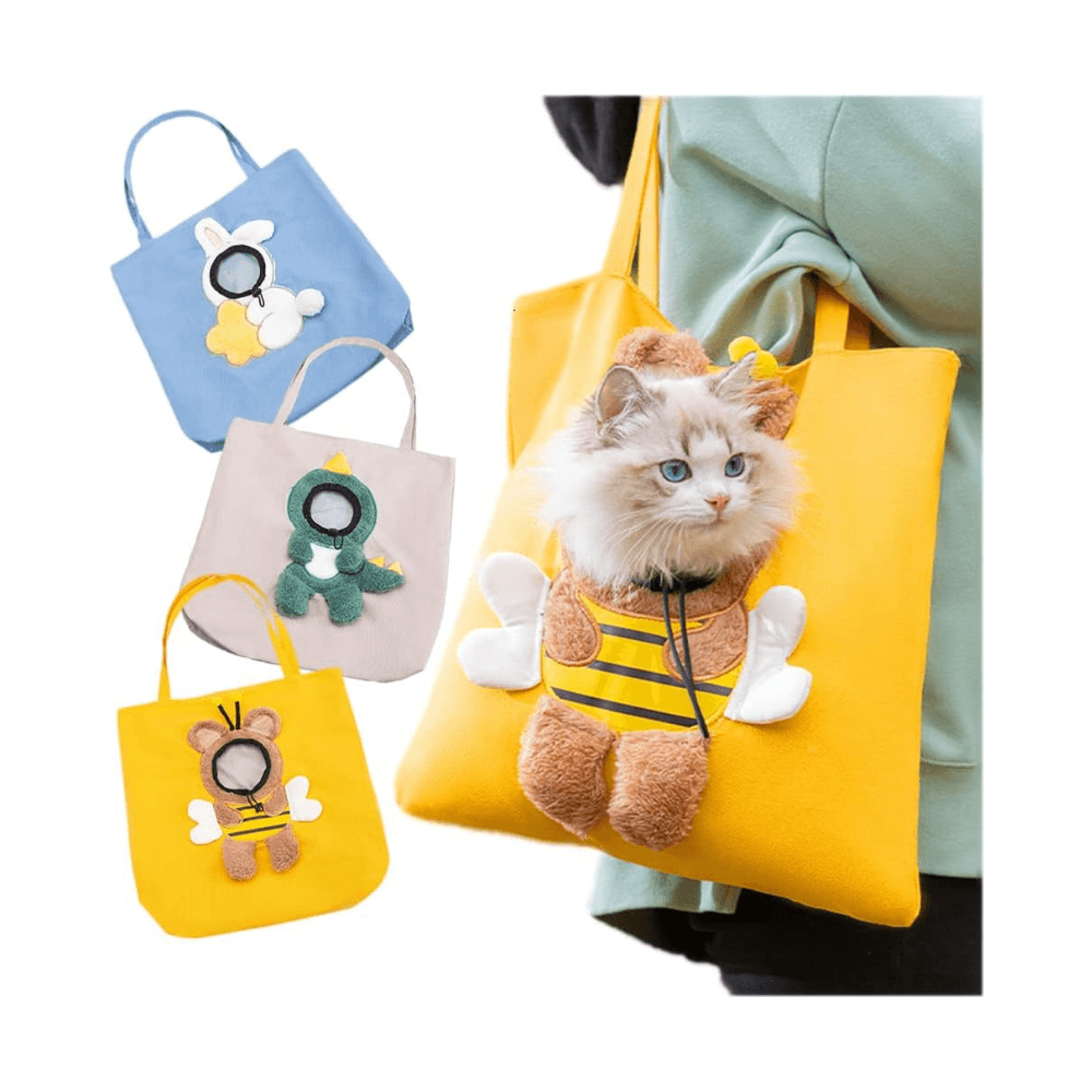 Breathable Pet Carrier Shoulder Bag for Outings, Walks & Travels