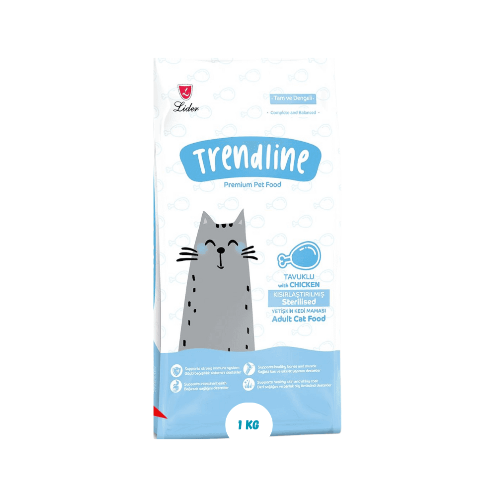 Trendline Adult Cat Food Sterilised Chicken 1kg
