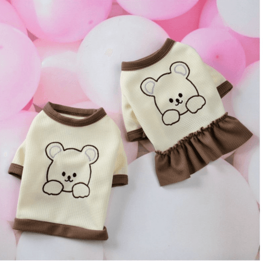 Sophisticated Cartoon Wool Pet Dress Frock T-shirt