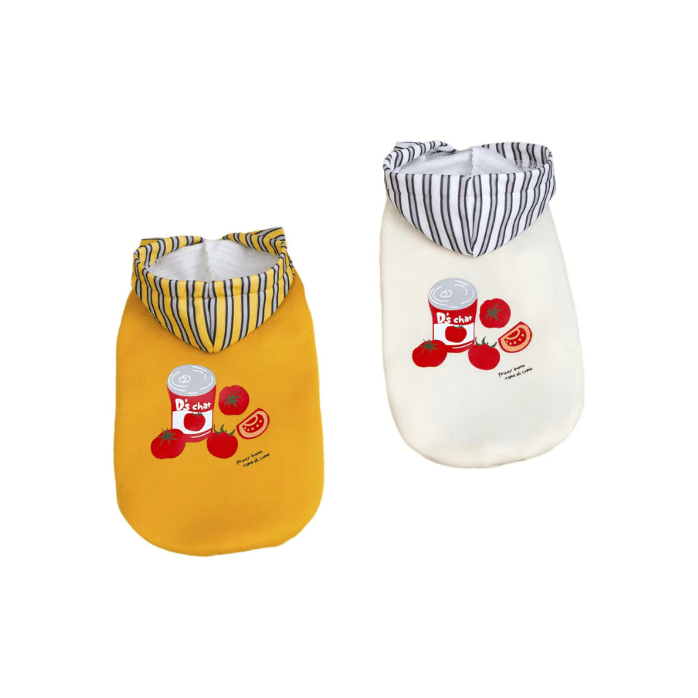 Supreme Comfort Striped Cap Cat Hoodie Dress Sweater