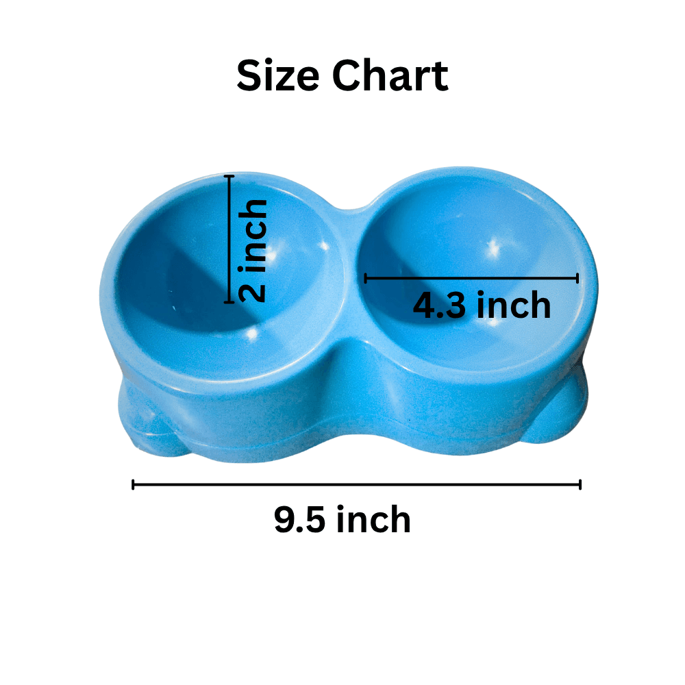 2 in 1 Plastic Pet Food Bowl