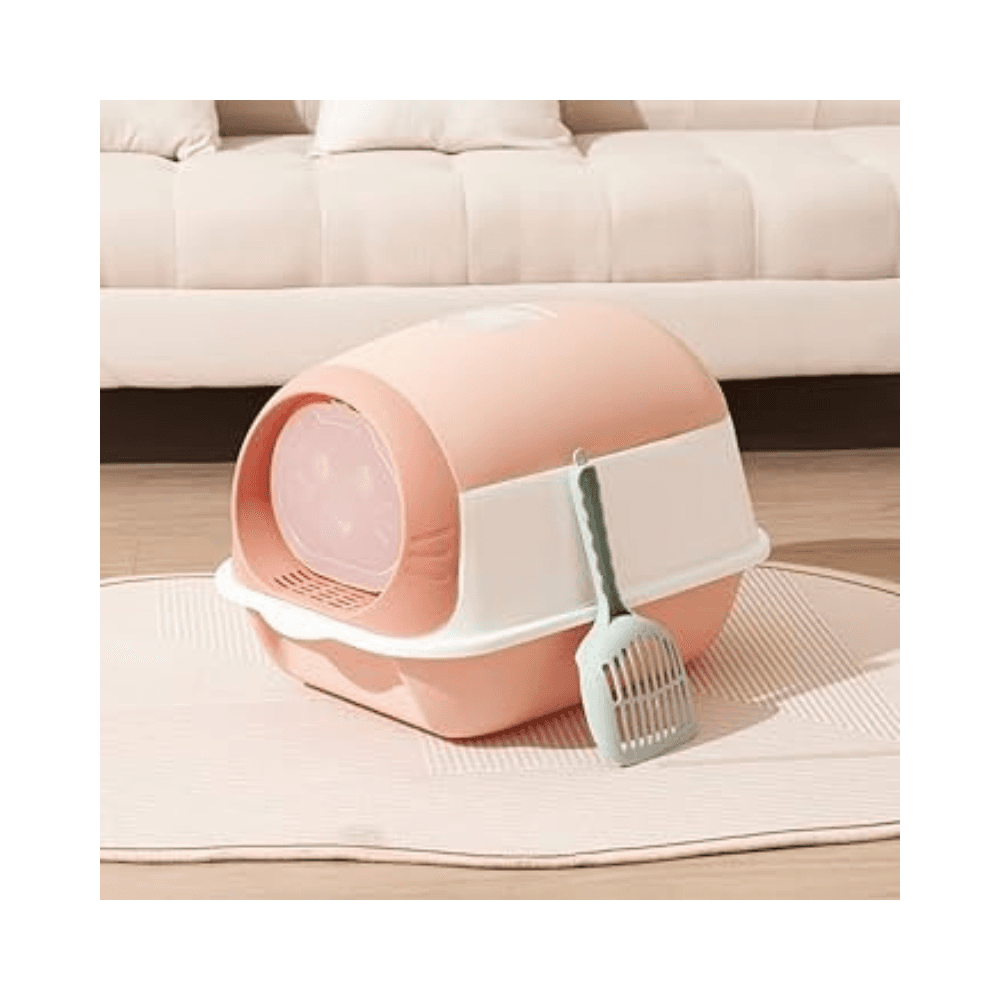 Premium Hooded Cat Litter Box Fully Enclosed Cat Litter Tray