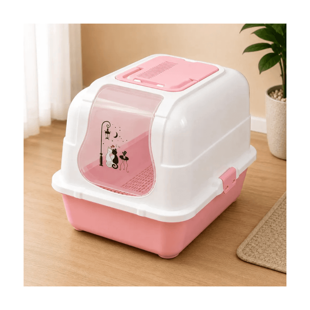 Fully Closed Drawer System Cat Litter Box with Proper Ventilation