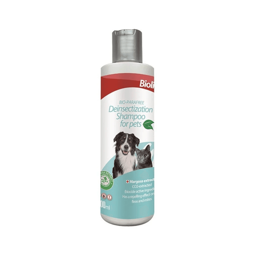 Bioline Deinsectization/Antiparasite Flea & Tick Shampoo for Cats & Dogs 200ml
