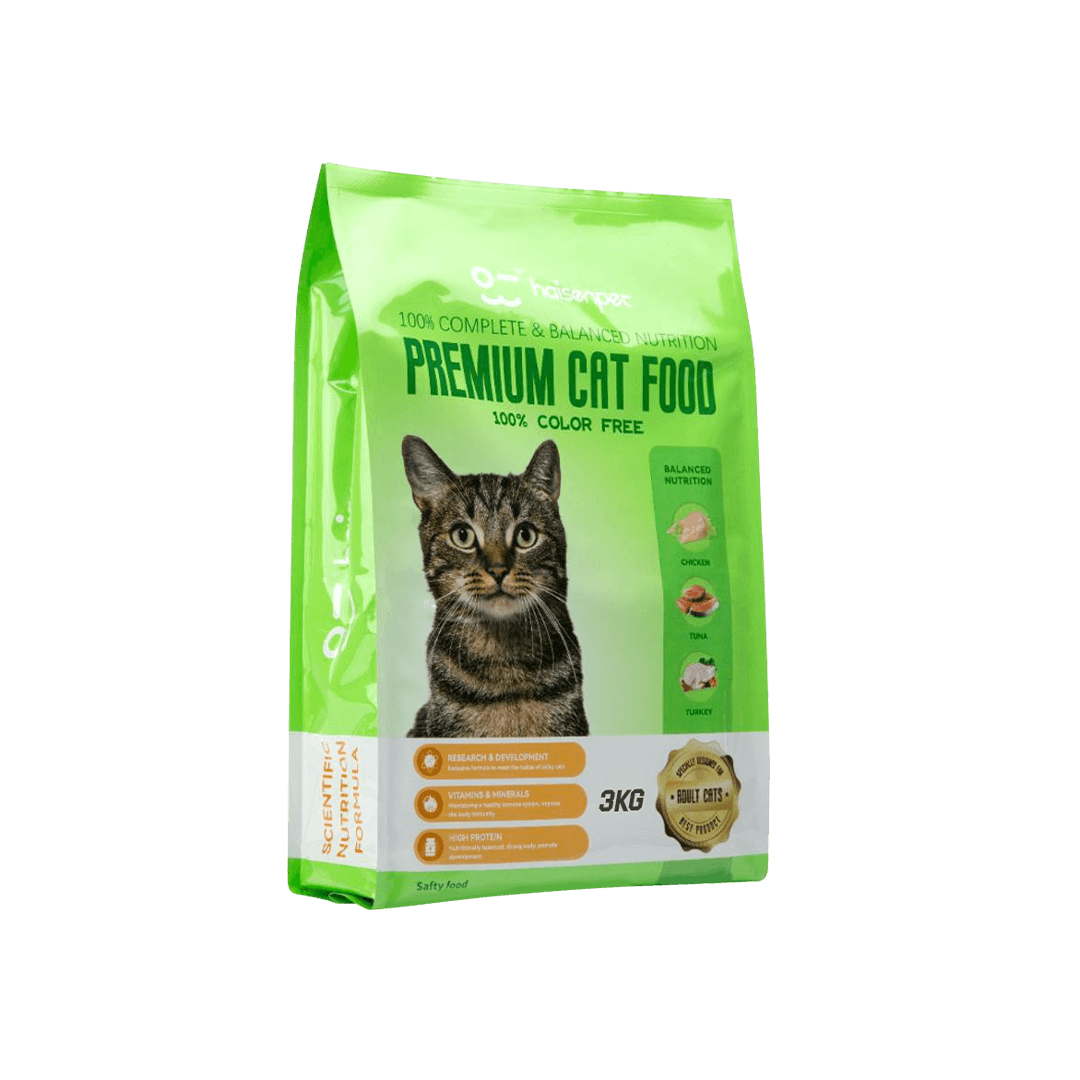 Haisenpet Premium Adult Cat Food Chicken, Tuna & Turkey 3kg