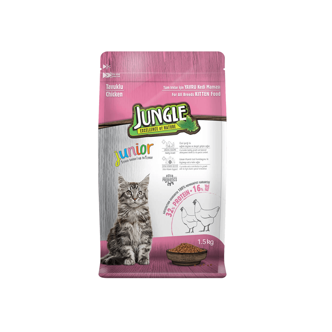 Jungle Kitten Dry Cat Food Chicken 1.5kg
