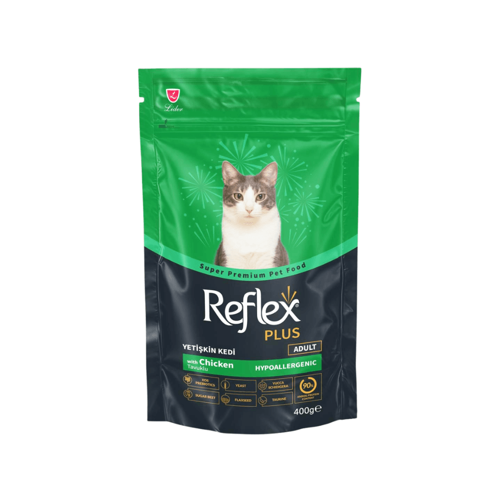 Reflex Plus Adult Dry Cat Food Chicken 400gm